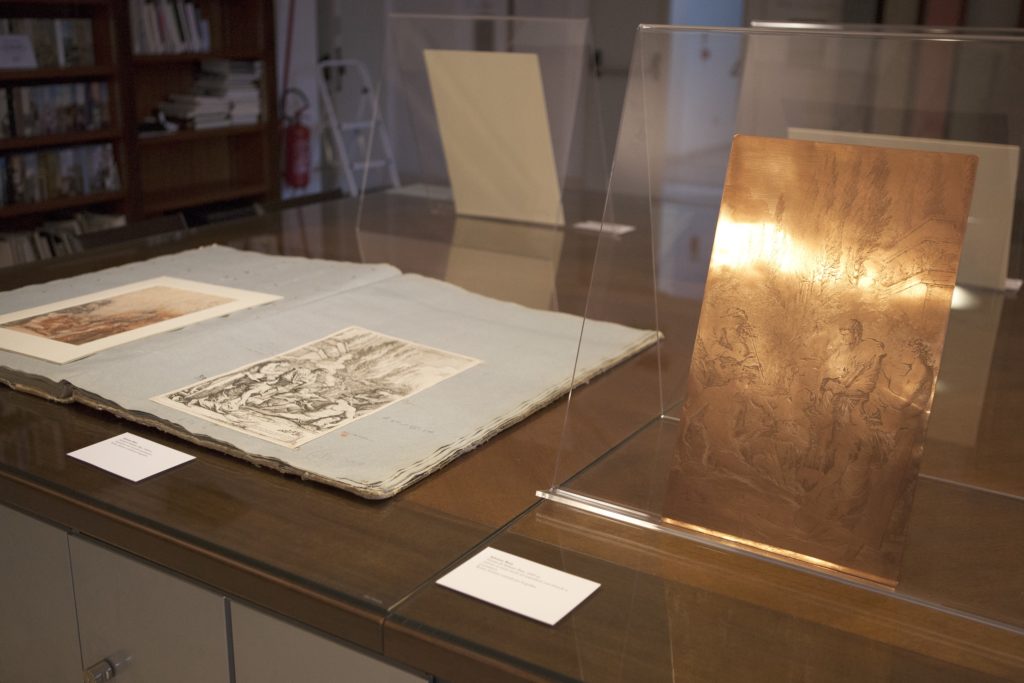 10. Il Genio di Salvator Rosa, disegno, matrice e stampa