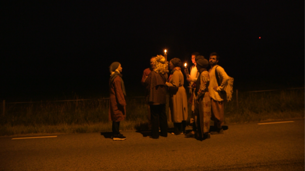 GIULIANA RACCO, THE LIMBO PARTY, 2020 VIDEO STILL, SINGLE CHANNEL, HD, COLOR, SOUND, 25’