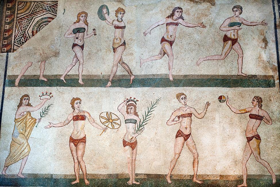 villa-romana-del-Casale-mosaici-ragazze-in-bikini